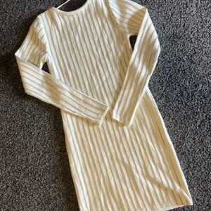 Princess Polly Cream and Gold Striped Knit